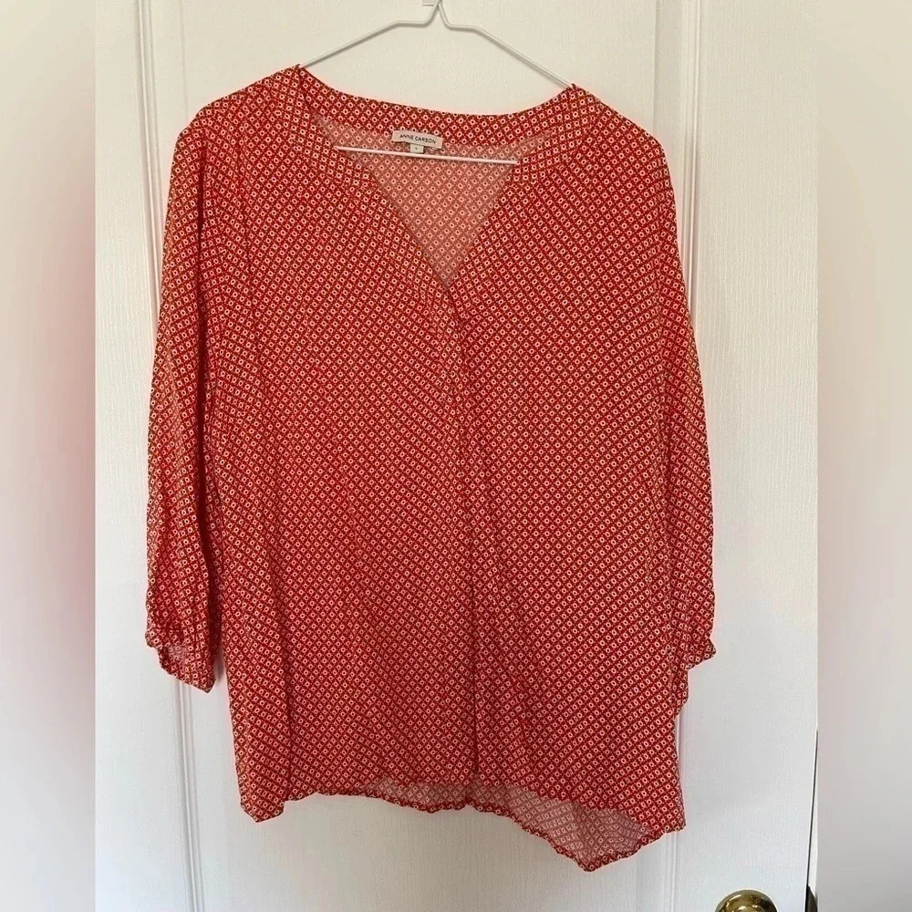 COPY - Women's Anne Carson by TJ Maxx Blouse Sz. L